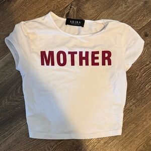 AKIRA Kids White Tee with Red Graphic